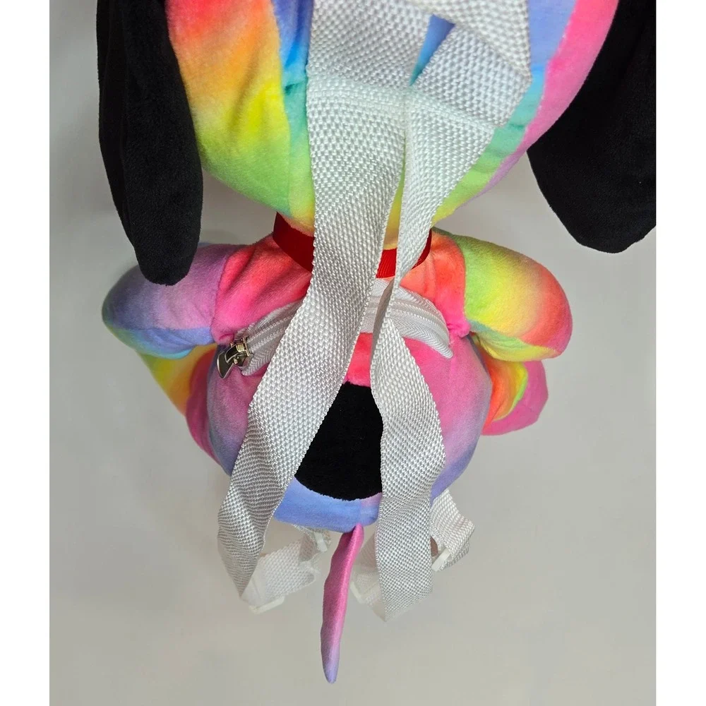 Snoopy Tie Dye Rainbow Plush Backpack Bag Peanuts Character Cute Fun